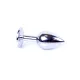 Анальная пробка — Jewellery Silver Plug Clear