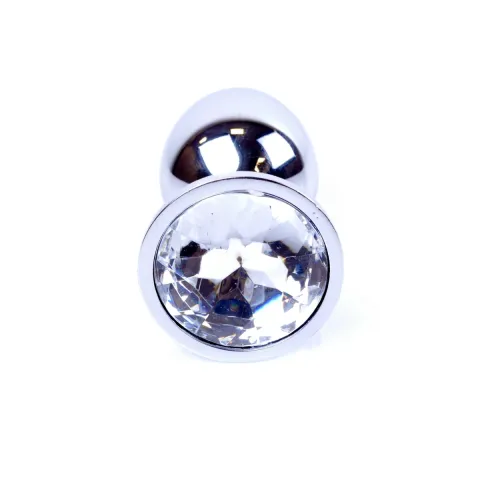 Анальная пробка — Jewellery Silver Plug Clear