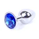 Анальна пробка - Jewellery Silver Plug Dark Blue
