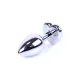 Анальна пробка - Jewellery Silver  Heart PLUG- Dark Blue