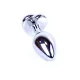 Анальна пробка - Jewellery Silver  Heart PLUG- Dark Blue