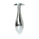 Анальна пробка - Jewellery Silver Plug Light Blue L