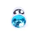 Анальна пробка - Jewellery Silver Plug - Light Blue