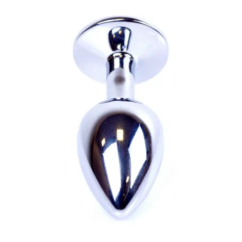 Анальна пробка - Jewellery Silver Plug - Light Blue