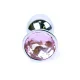 Анальная пробка — Jewellery Silver Plug — светло-розовый