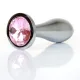 Анальная пробка — Jewellery Silver Plug M Pink