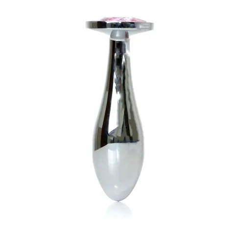 Анальная пробка — Jewellery Silver Plug M Pink