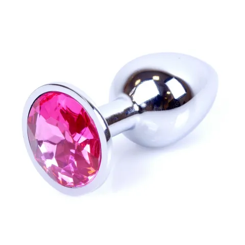 Анальная пробка — украшение «Silver Plug Pink»