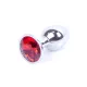 Анальная пробка — украшение «Silver Plug Red»