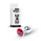 Анальная пробка — украшение «Silver Plug Red»