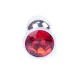 Анальная пробка — украшение «Silver Plug Red»