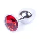 Анальна пробка - Jewellery Silver Plug - Red