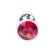Анальна пробка - Jewellery Silver Plug - Red