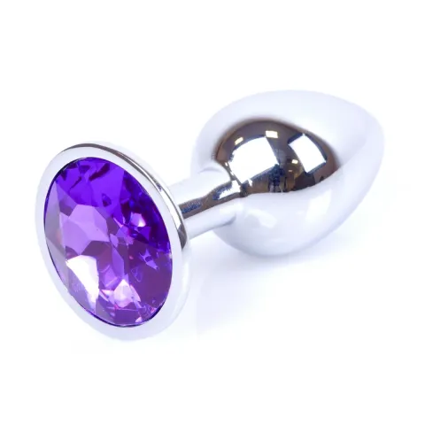 Анальна пробка - Jewellery Silver Plug Purple
