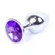 Анальна пробка - Jewellery Silver Plug Purple