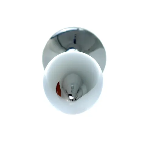 Анальная пробка — украшение «Silver Rose Plug», фиолетовая