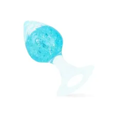 Анальна пробка Liebe Seele Crystal Anal Plug в форме сердца - Blue Small