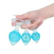 Анальна пробка Liebe Seele Heart-shaped Crystal Anal Plug - Blue Small