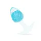 Анальна пробка Liebe Seele Crystal Anal Plug в форме мороженого — Blue Medium