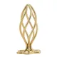 Металева анальна пробка LOCKINK SEVANDA Hollow Spiral Golden, L, золотиста, діаметр 3,9 см