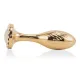 Металева анальна пробка LOCKINK SEVANDA Pearl Pear-shape Anal Plug, зі штучною перлиною