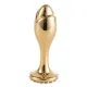 Металлическая анальная пробка LOCKINK SEVANDA Pearl Rose-shape Anal Plug с искусственной жемчужиной