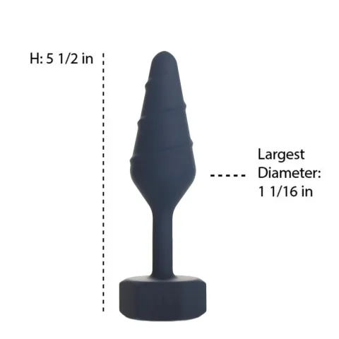 Анальная пробка Lux Active Twist Plug, маленькая, синяя
