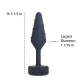 Анальная пробка Lux Active Twist Plug, маленькая, синяя