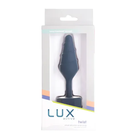 Анальная пробка Lux Active Twist Plug, маленькая, синяя