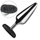 Анальна пробка Master Series Butt Slut Metal & Silicone Butt Plug - серебристый