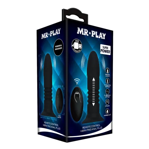Анальна пробка - Mr.Play Remote Control Vibrating Anal Plug