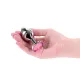 Анальна пробка NS Novelties Rear Assets - Silver - Medium - Pink Gem