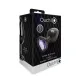 Анальна пробка - Ouch! Metal Butt Plug Large Gunmetal/Amethyst Purple