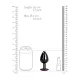 Анальна пробка - Ouch! Metal Butt Plug Large Gunmetal/Amethyst Purple