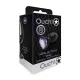 Анальна пробка - Ouch! Metal Butt Plug Small Gunmetal/Amethyst Purple