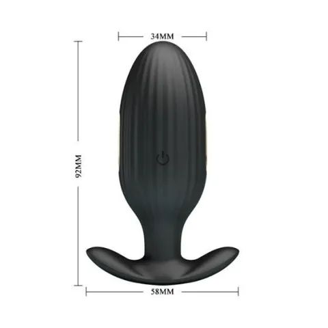 Анальна пробка - Pretty Love Jefferson Anal Plug Black (App)