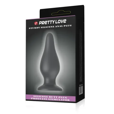 Анальна пробка - Pretty Love Sturdy Silicone Anal Plug Black