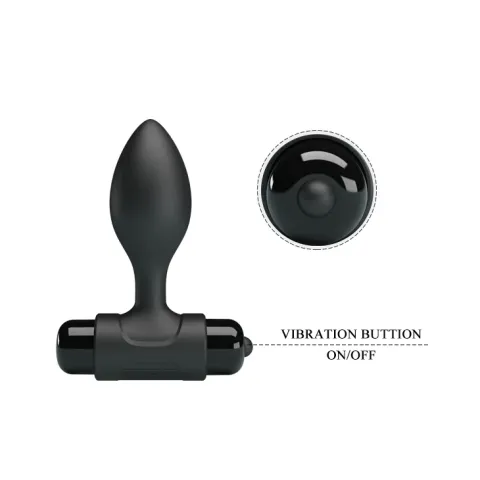 Анальна пробка - Pretty Love Vibra Butt Plug Black