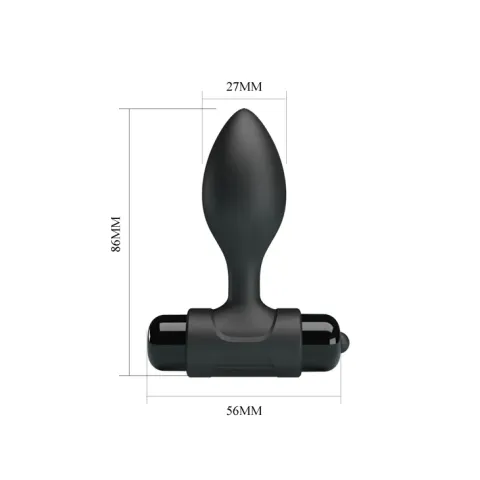 Анальна пробка - Pretty Love Vibra Butt Plug Black