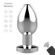 Анальна пробка - Rechargeable Butt Plug Vibrator Silver