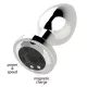 Анальна пробка - Rechargeable Butt Plug Vibrator Silver