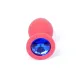 Анальна пробка - Jewellery Silicone Red Plug M Blue