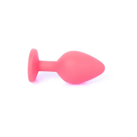 Анальна пробка - Jewellery Silicone Red Plug M Blue