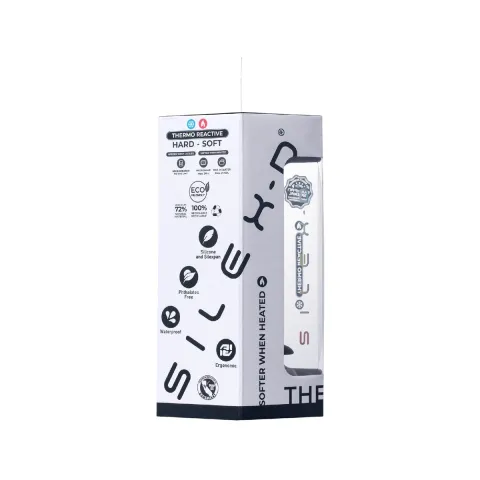 Анальна пробка SilexD Model 2, size M, чорна, двошарова, з ефектом пам’яті, діаметр 4 см