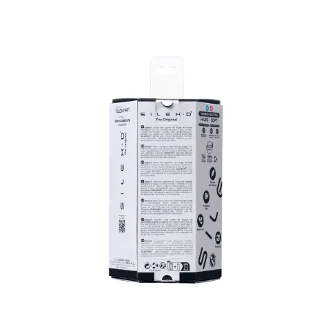 Анальна пробка SilexD Model 2, size M, чорна, двошарова, з ефектом пам’яті, діаметр 4 см