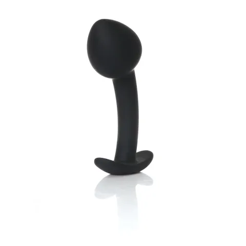Анальна пробка - Silicone Black Curved Plug L