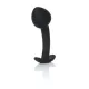 Анальна пробка - Silicone Black Curved Plug L