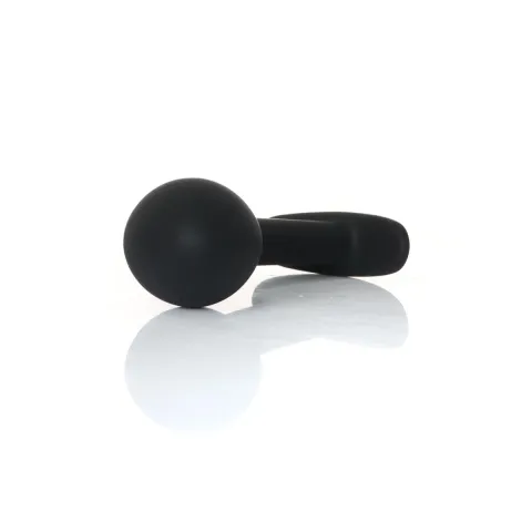 Анальна пробка - Silicone Black Curved Plug L