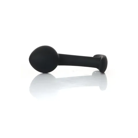 Анальная пробка — Silicone Black Curved Plug M