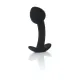 Анальна пробка - Silicone Black Curved Plug S